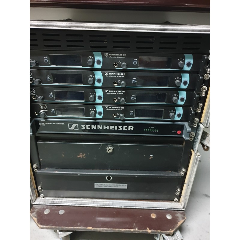 JUEGO DE 08 MONITORES DE OÍDO EN RACK EM2000 SENNHEISER JUEGO DE 08 MONITORES DE OÍDO EN RACK EM2000 SENNHEISER