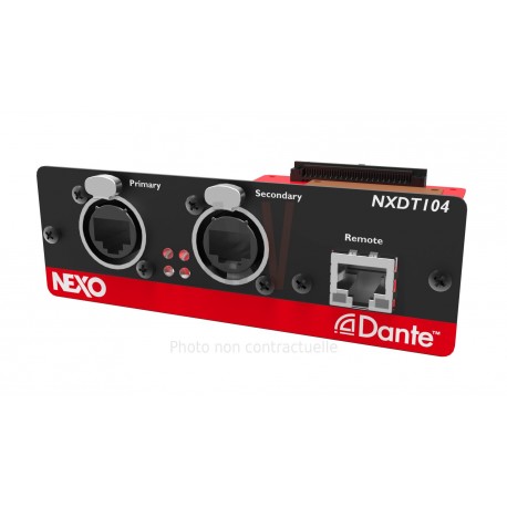 NXDT104 Carte reseau Dante pour NXAMP