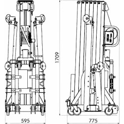 ELP730 PIE DE ELEVACIÓN 300KG - 7M30 ASD