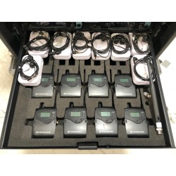 JUEGO DE 08 MONITORES DE OÍDO EN RACK EM2000 SENNHEISER