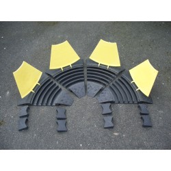LOT DE 50  x PASSAGE DE CABLE 5 CANAUX TELMA 